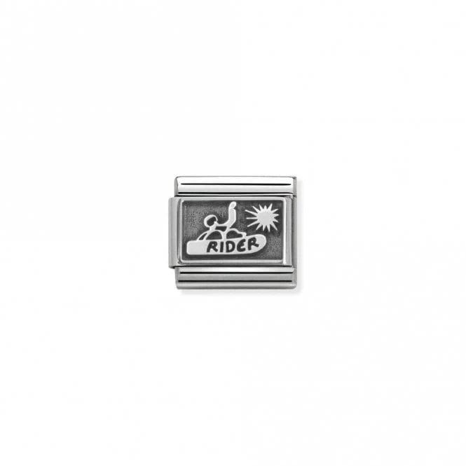 Classic Silver Snowboarder Fashion & Fun Charms