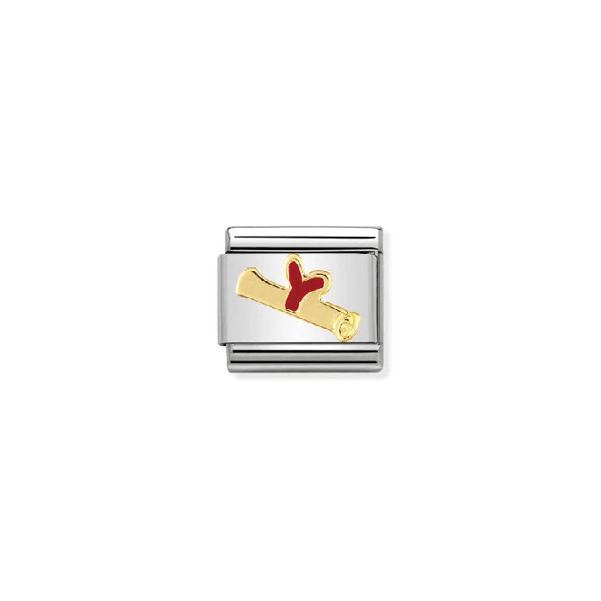Classic Gold Diploma Graduation Charms