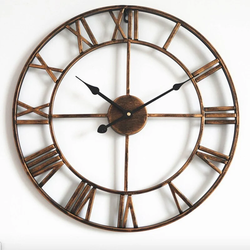 Sehr große Vintage-Wanduhr