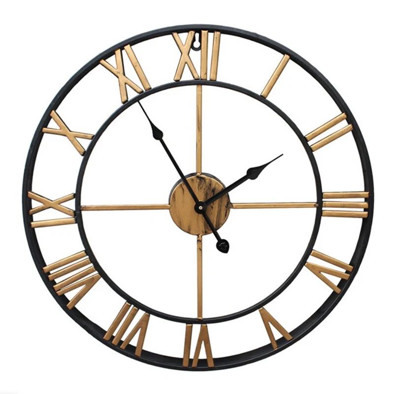 Sehr große Vintage-Wanduhr