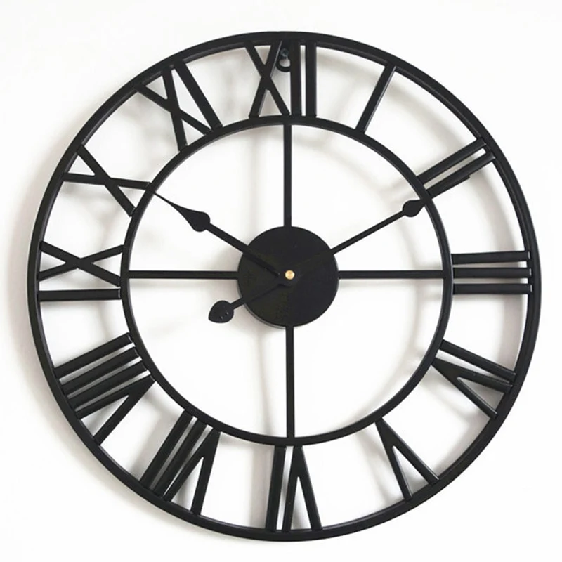 Sehr große Vintage-Wanduhr