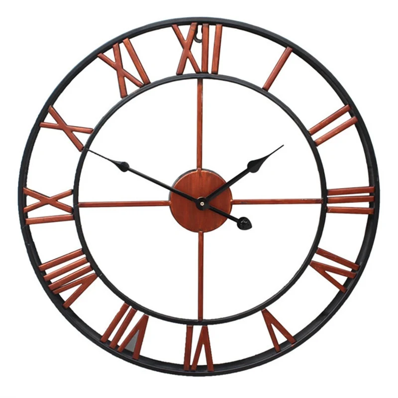 Sehr große Vintage-Wanduhr