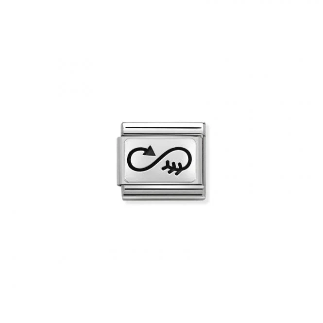 Classic Silver Oxidised Arrow Infinity Love & Hearts Charms