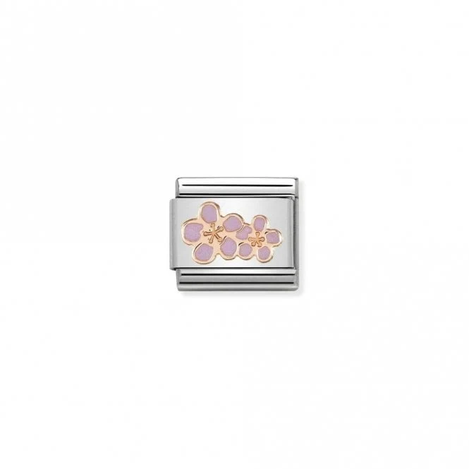 Classic Rose Gold Peach Flowers Flowers & Nature Charms