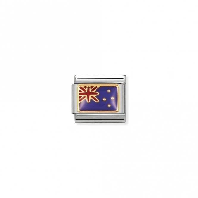 Classic Gold Flag of New Zealand Travel Charms