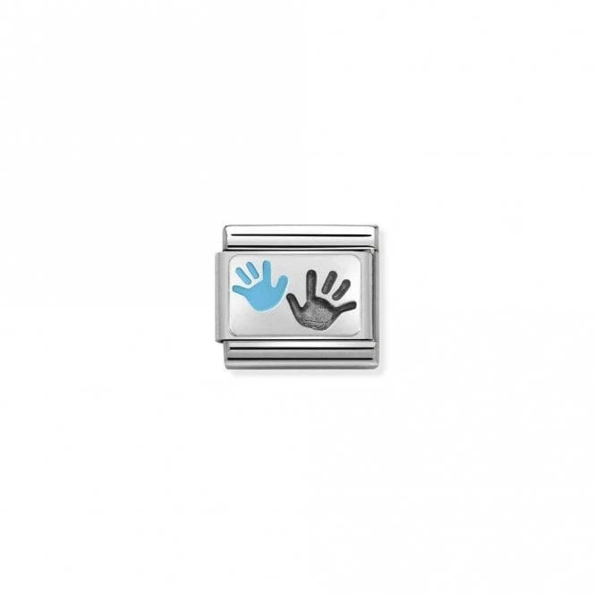 Classic Silver Hands Son and Parent Friends & Family Charms