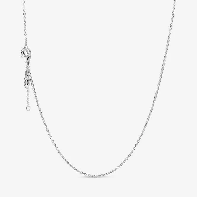 Classic 1.2 mm wide Cable Chain Necklace, 45cm