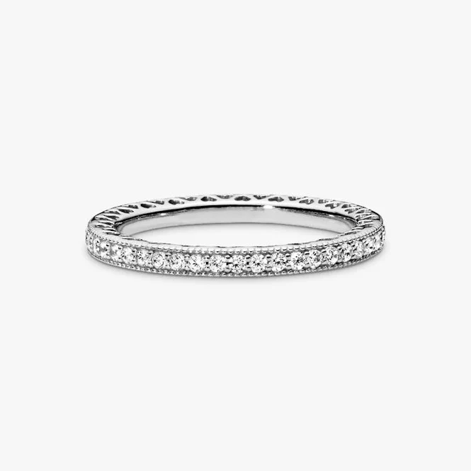 Sparkle & Hearts Ring, Size 56