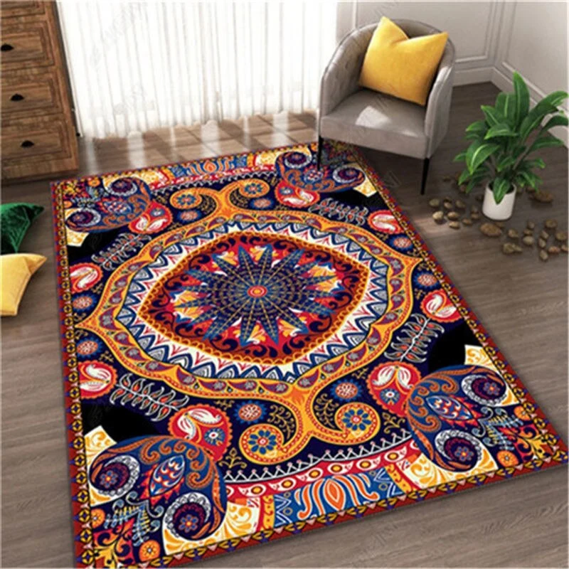 Bunter Vintage-Teppich