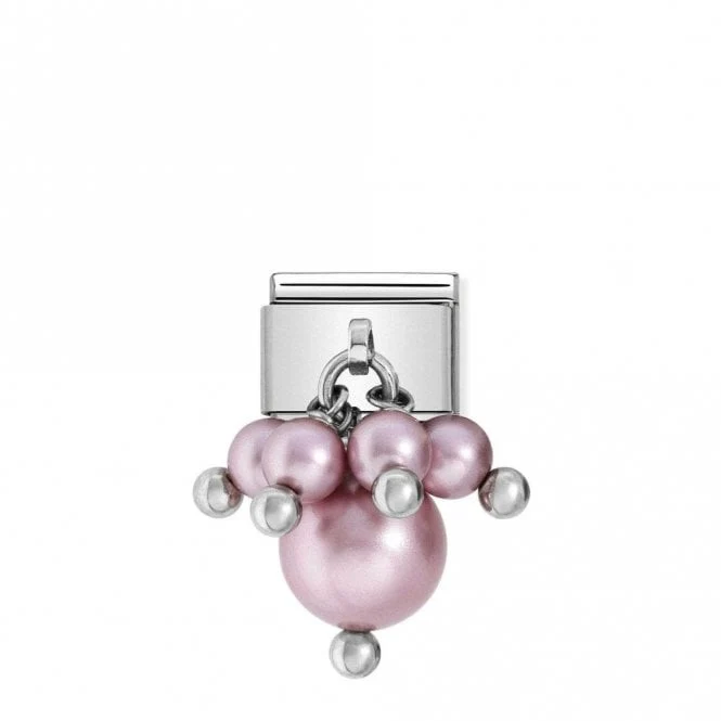 Classic Silver Pearl Pink Sparkly Charms