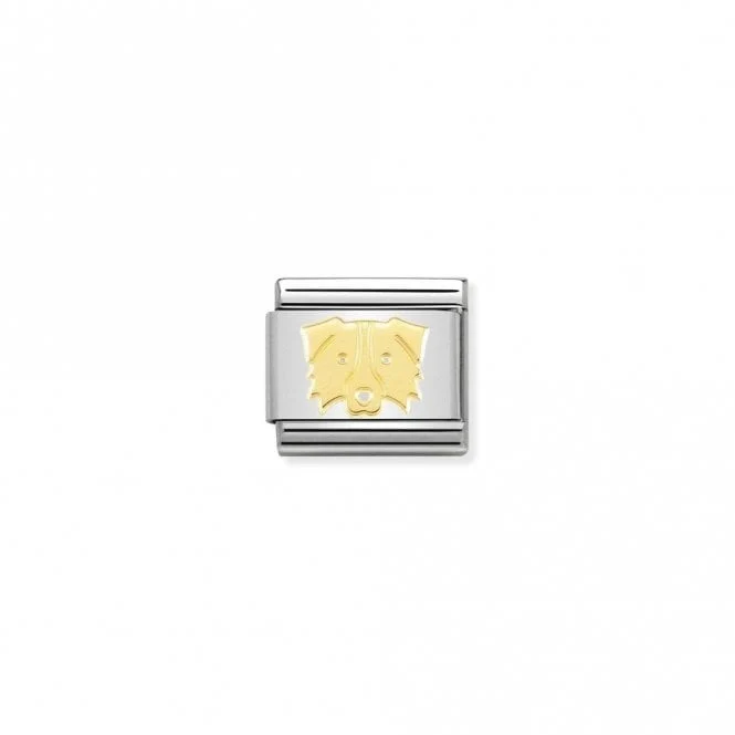 Classic Gold Border Collie Animal Charms