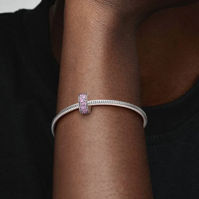Pink Pave Clip Charms