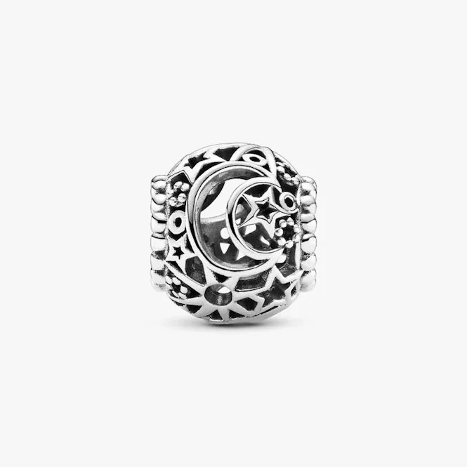 Openwork Sun Stars & Moon Charms