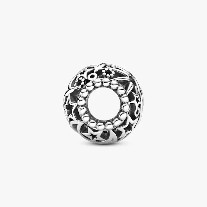 Openwork Sun Stars & Moon Charms