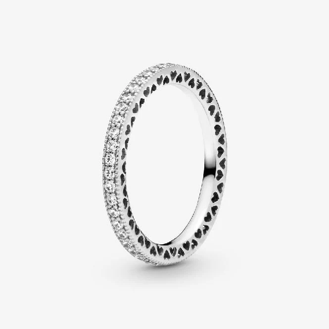 Sparkle & Hearts Ring, Size 54