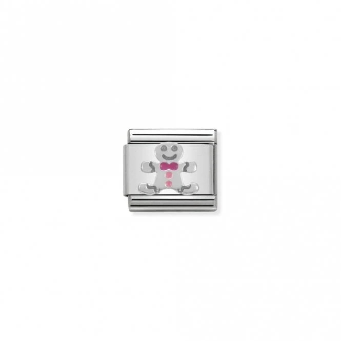 Classic Silver Gingerbread Man Christmas Charms