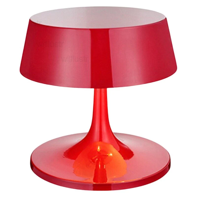 Rote Vintage Schreibtischlampe