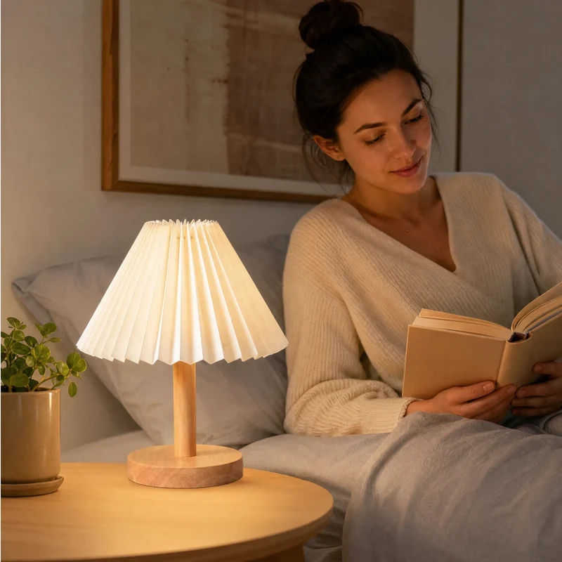 Kleine Vintage Nachttischlampe