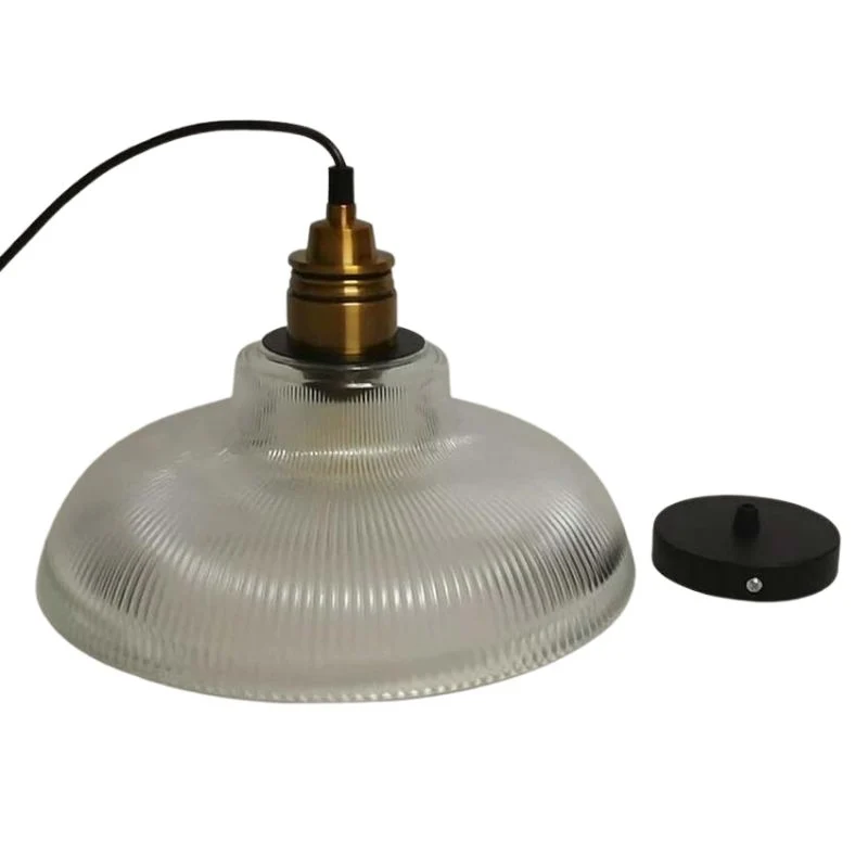 Alte Glasschirmlampe
