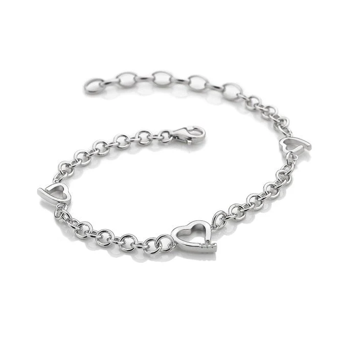 Silver Warm Heart Bracelet