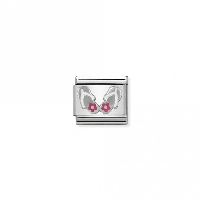 Classic Silver Flip-Flops Travel Charms