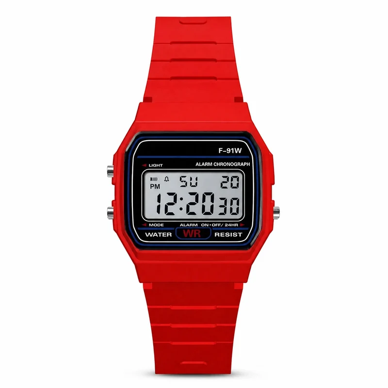 Vintage rote LED-Uhr