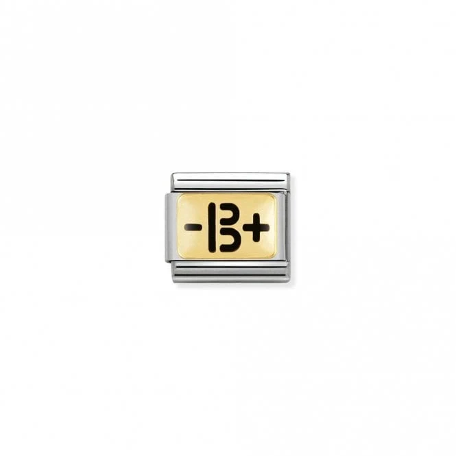 Classic Gold and Black B Negative Positive Blood Type Charms