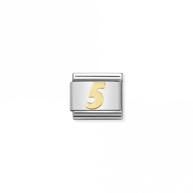 Classic Gold 5 Number Charms