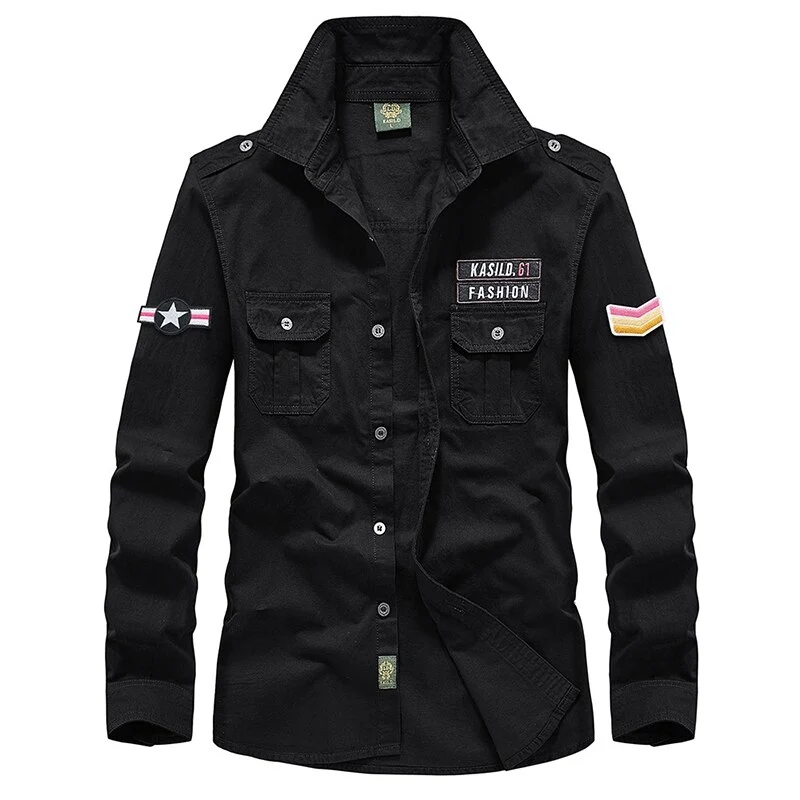 Vintage Herren-Militärhemd