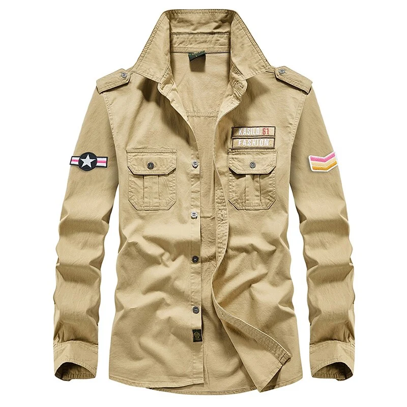 Vintage Herren-Militärhemd