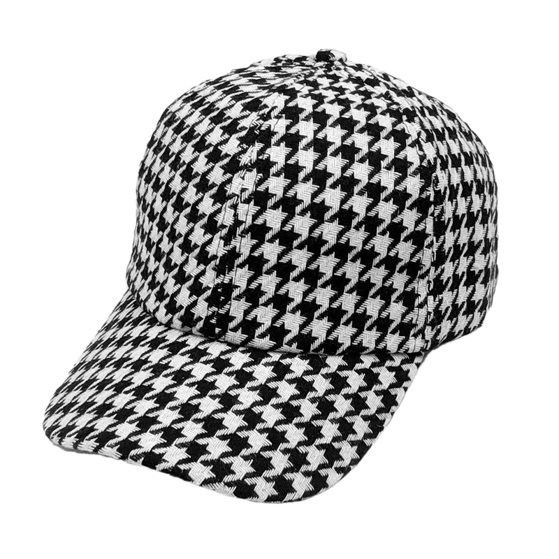 Vintage schwarz-weiße Baseballkappe