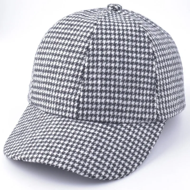 Vintage schwarz-weiße Baseballkappe