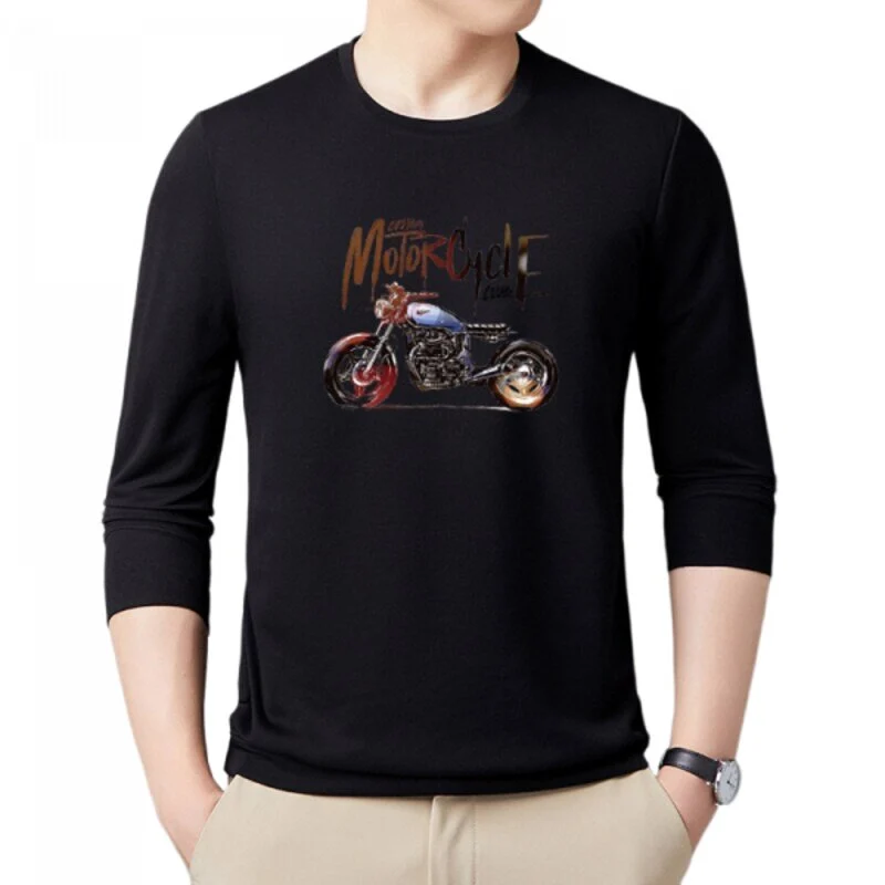 Vintage Motorrad Langarm T-Shirt