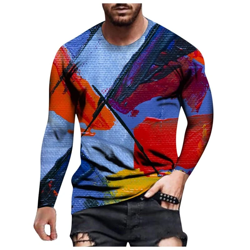 Langarm-T-Shirt mit Vintage-Print
