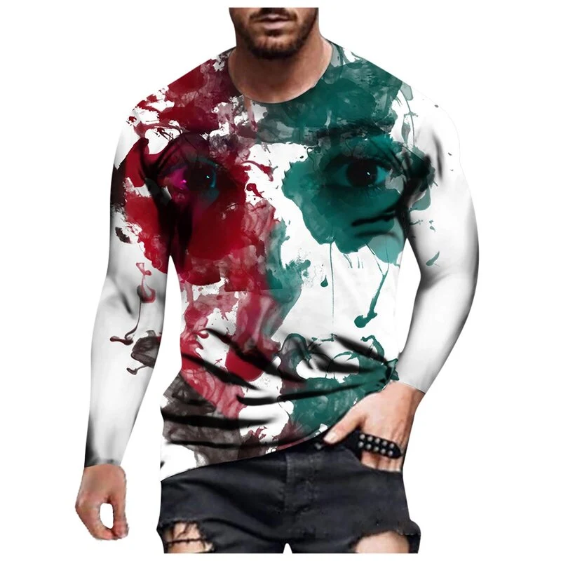 Langarm-T-Shirt mit Vintage-Print