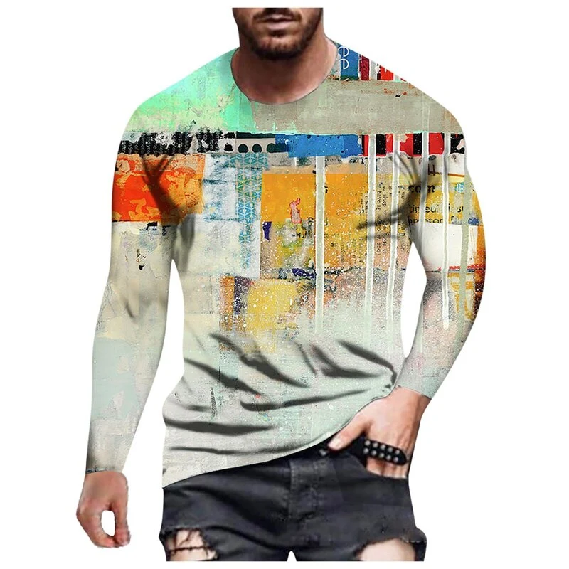 Langarm-T-Shirt mit Vintage-Print