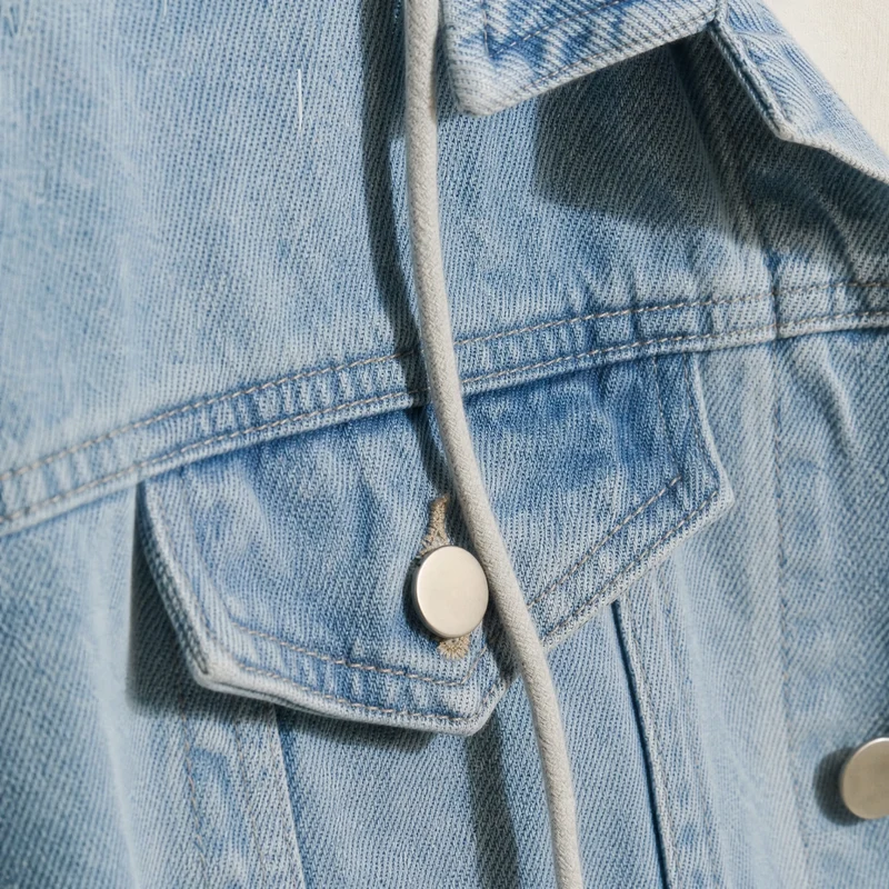 Vintage-Jeansjacke für Herren mit weitem Bein