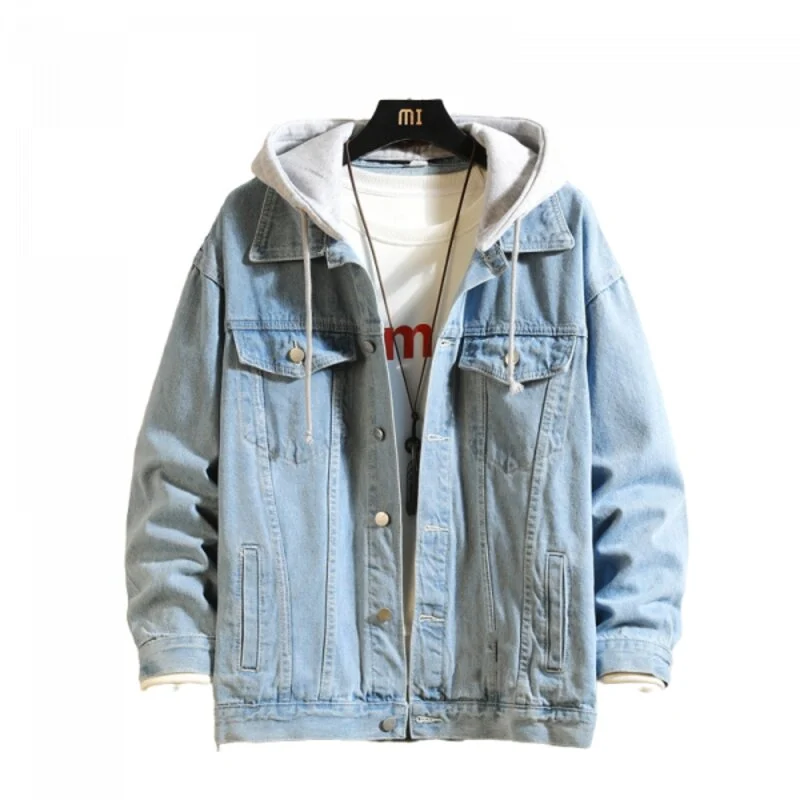 Vintage-Jeansjacke für Herren mit weitem Bein