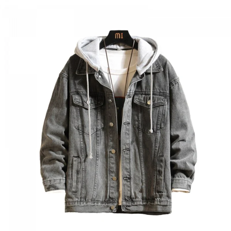 Vintage-Jeansjacke für Herren mit weitem Bein