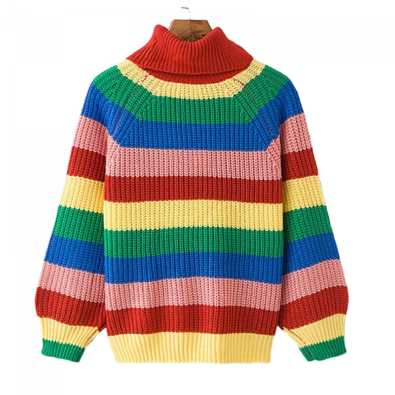 Vintage Mehrfarbiger Pullover