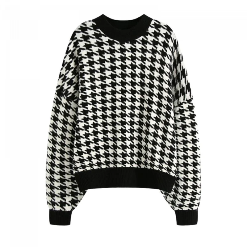 Weiter Vintage-Pullover
