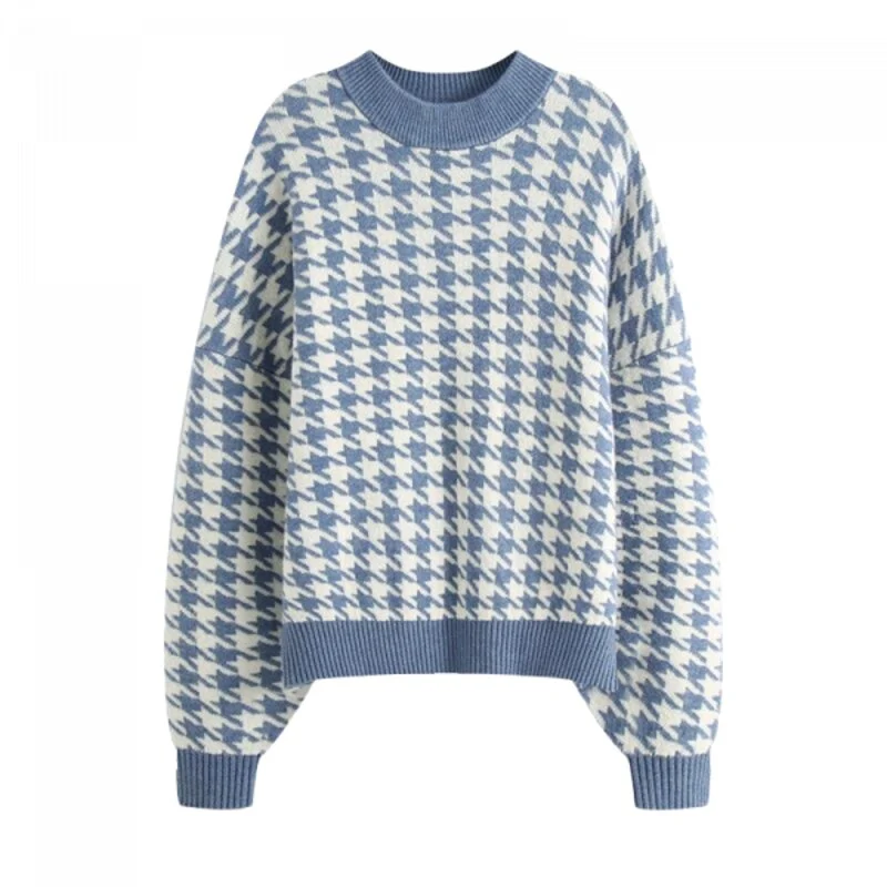 Weiter Vintage-Pullover