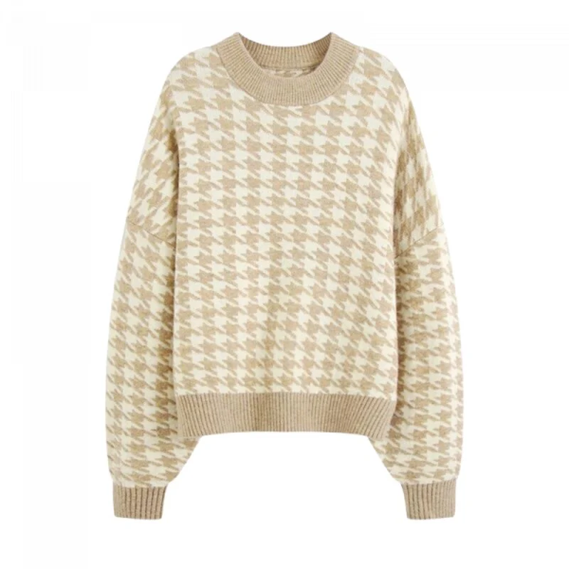 Weiter Vintage-Pullover
