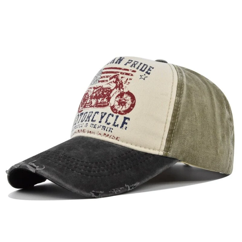 Vintage Motorrad Herrenmütze