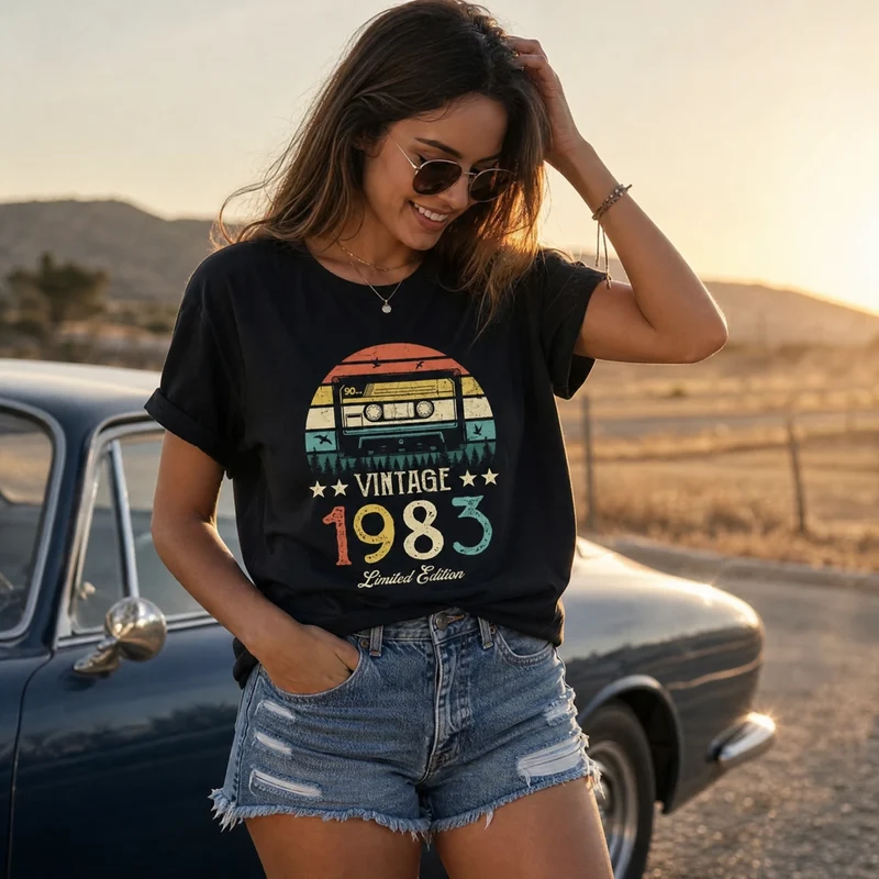 Vintage 1983 Damen T-Shirt