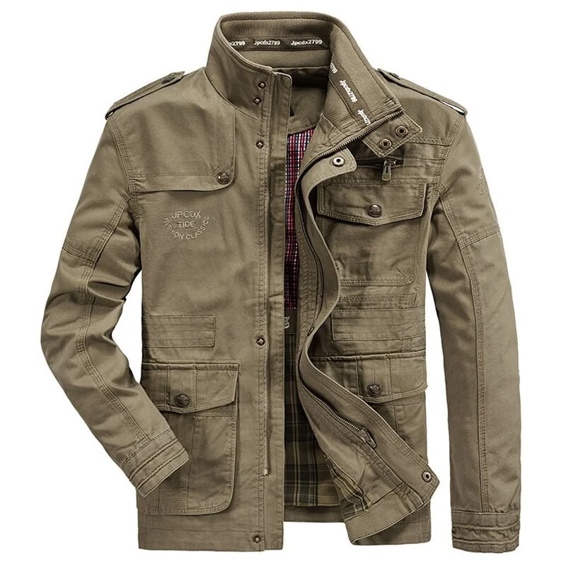 Vintage Militärjacke aus Baumwolle