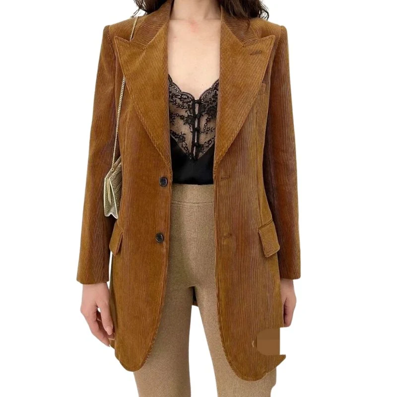 Brauner Vintage Samtmantel