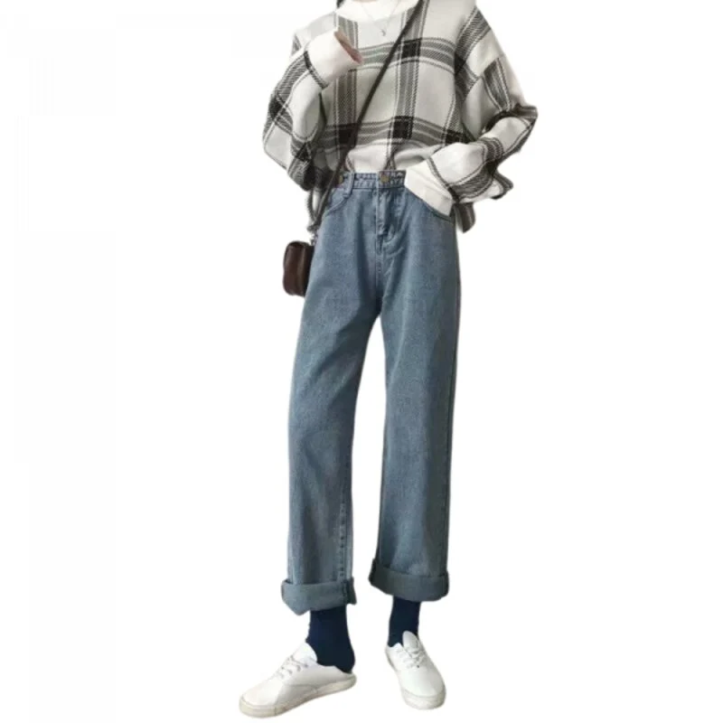 Vintage-Jeans mit hoher Taille