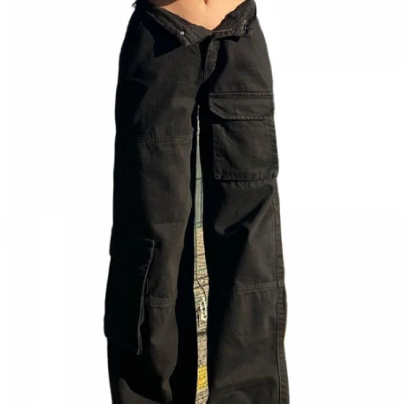 Schwarze Vintage-Jeans für Damen