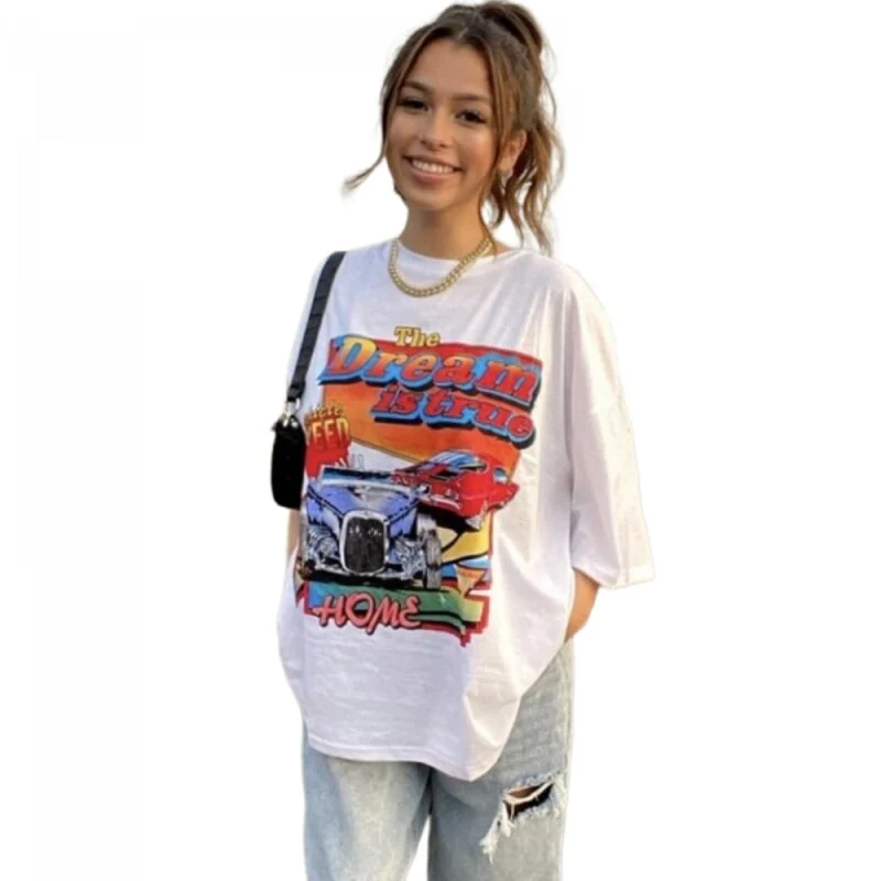Loses Vintage-T-Shirt für Damen